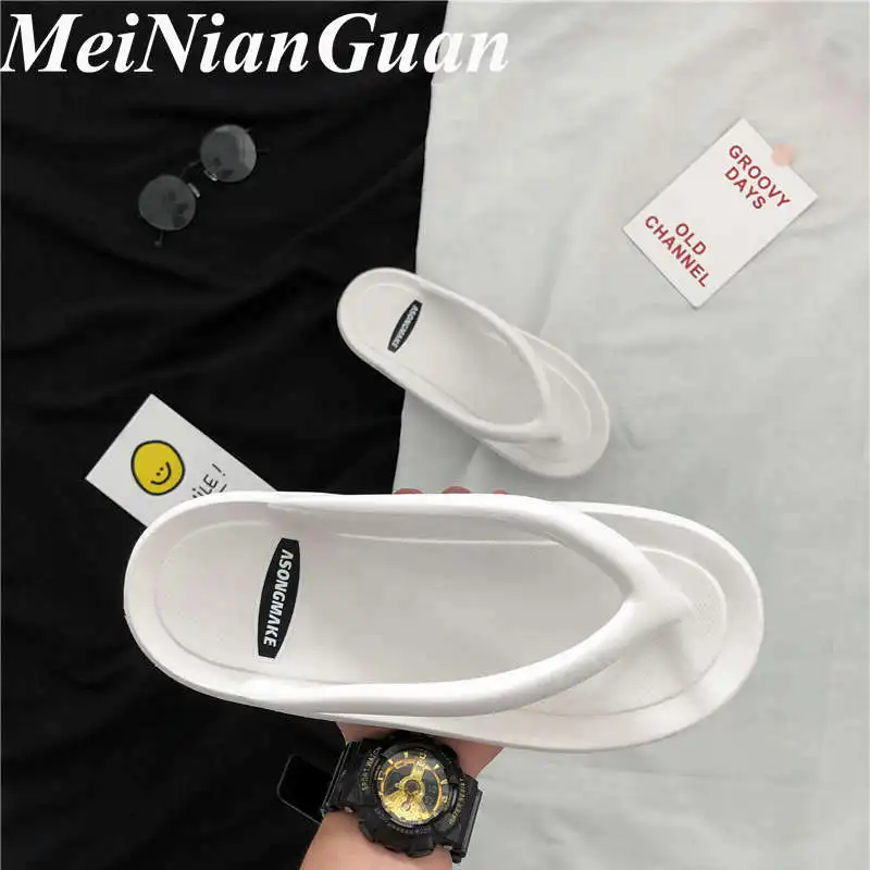 Luxury Brand Slippers Ladies Big Size Fasion Flip Flops Men Casual Shoes Breathable Men\'s Sandals Street Walking Woman Flats CN