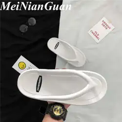 Luxury Brand Slippers Ladies Big Size Fasion Flip Flops Men Casual Shoes Breathable Men's Sandals Street Walking Woman Flats CN