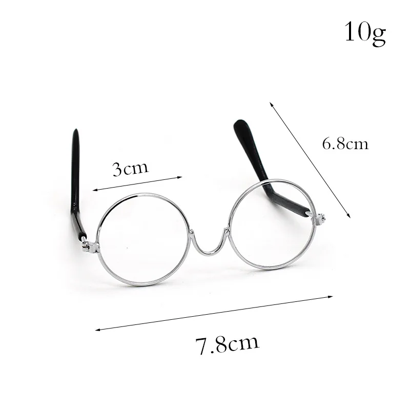 1 PCS High Quality Mellchan Dolls Glasses 20cm EXO Dolls Glasses 15 Color Clear Lens Frame Eyewear Eye Glasses Doll Accessories