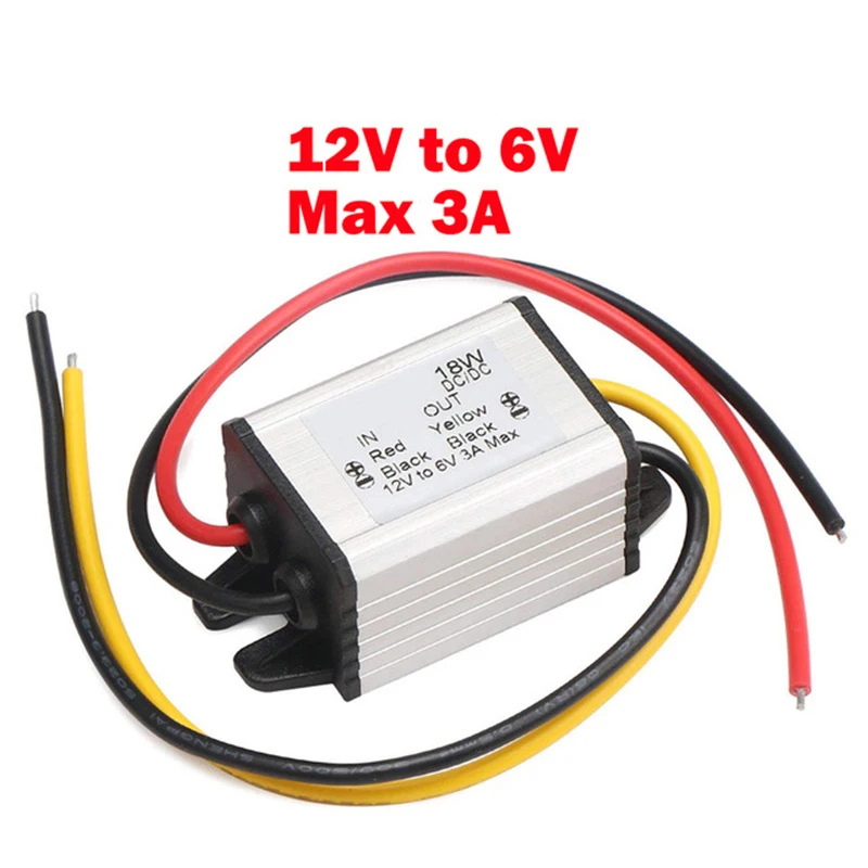 Convertitore di potenza per auto regolatore di tensione Buck convertitore da 12V a 6V 3A 18W potenza modulo Volt Step Down impermeabile ad alta efficienza