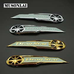 Motorcycle Dragstar Fuel Oil Tank Badge Emblem Drag Star Decals Stickers Decoration Trim for Yamaha XVS125 XVS250 XVS650 XVS1100