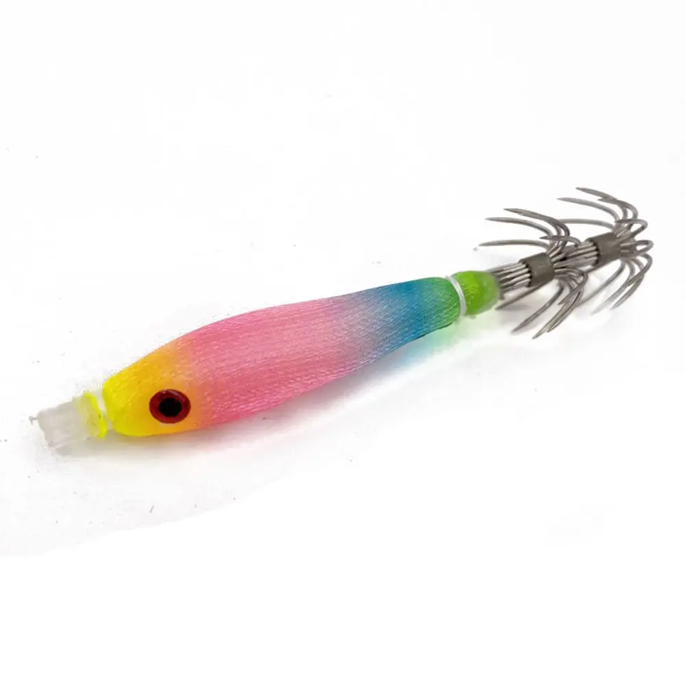 2Pcs Luminous Shrimp Cloth Roll Sea Bait Bazooka Fishing Lures Blowing Tube Fishing Explosion Hook Octopus Jig Hook