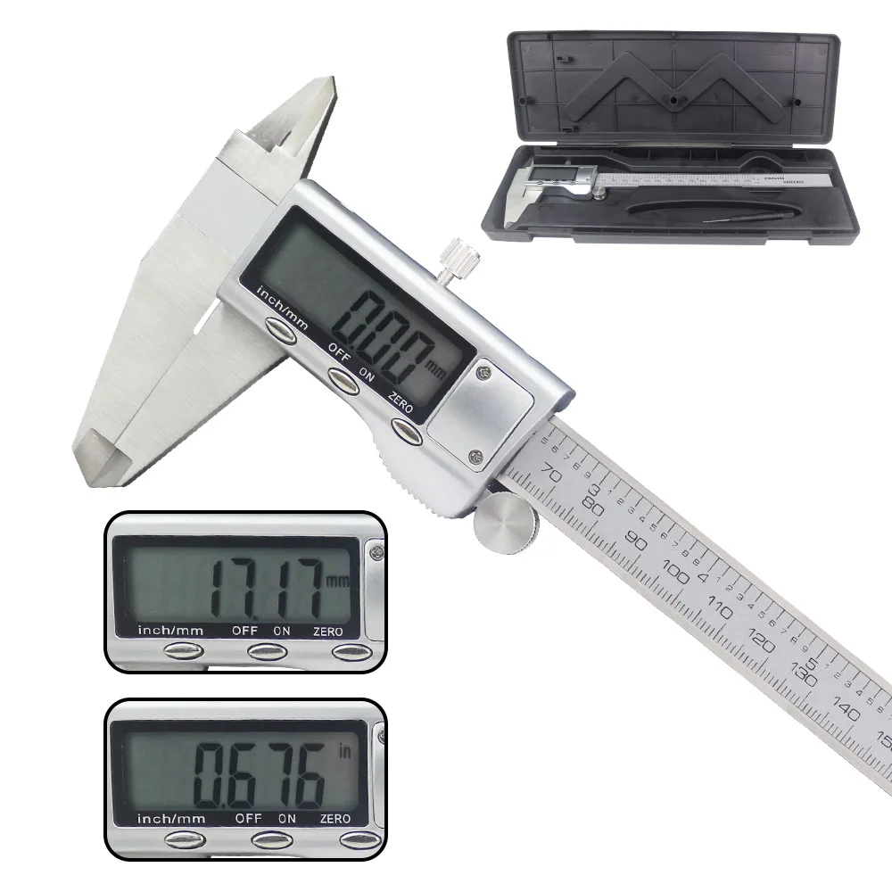 Digital 200mm Vernier Caliper 8 inch Electronic Stainless Steel Caliper 0.01mm Ruller Measuring Tools Micrometer