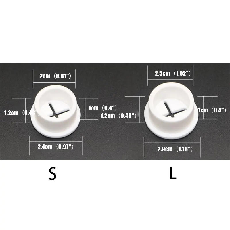 2 pçs cabo de silicone flexível buraco capa cabo de mesa grommet borracha ilhós
