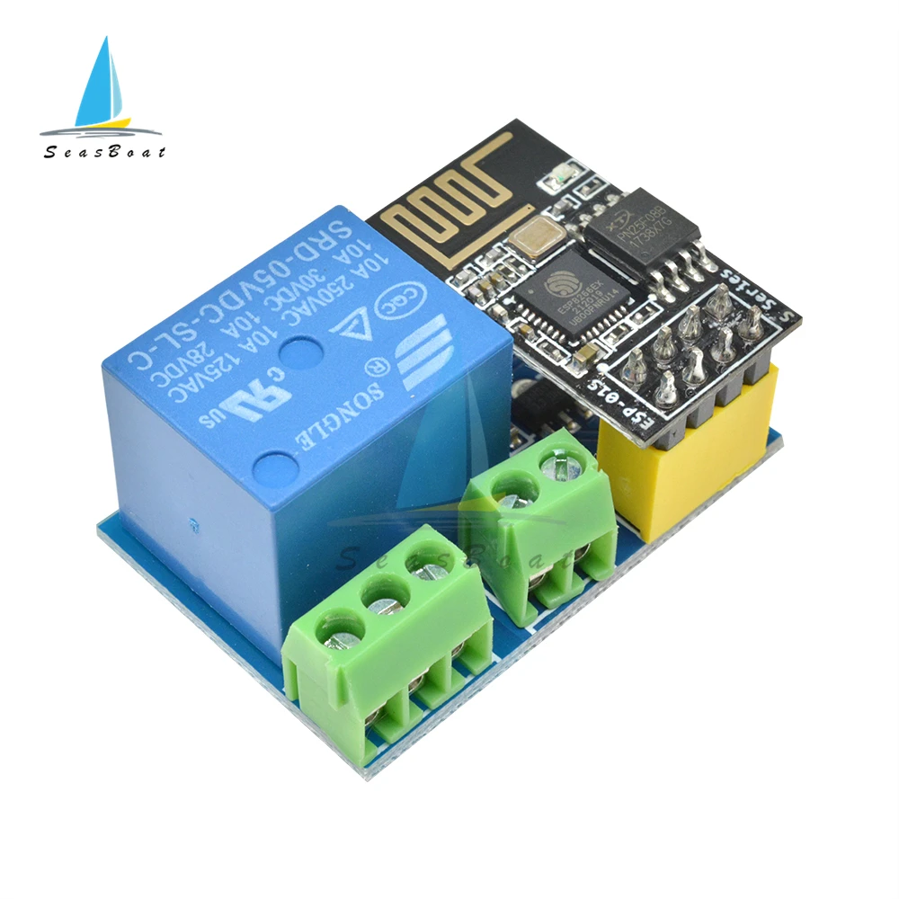 ESP8266 ESP-01 ESP-01S 5V WiFi Module Relay Nhà Thông Minh Điều Khiển Từ Xa Cho Arduino Ứng Dụng Điện Thoại Điều Khiển Không Dây Rơ Le ban