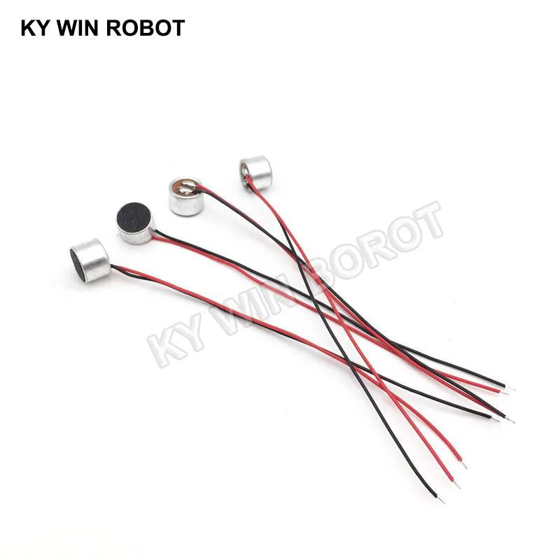 10 PCS/LOT 9x7mm 9767 MIC Capsule Electret Condenser Microphone With Wire Length 9.5CM