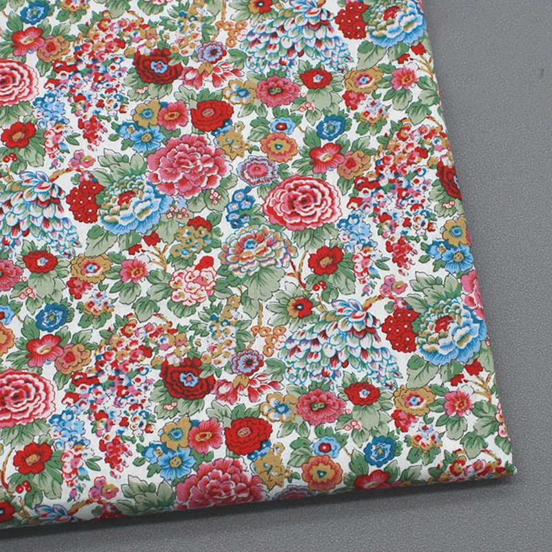 Liberty Fabric Summer Thin Printed 100% Cotton For Sewing Clothes DIY Handmade Per Half Meter