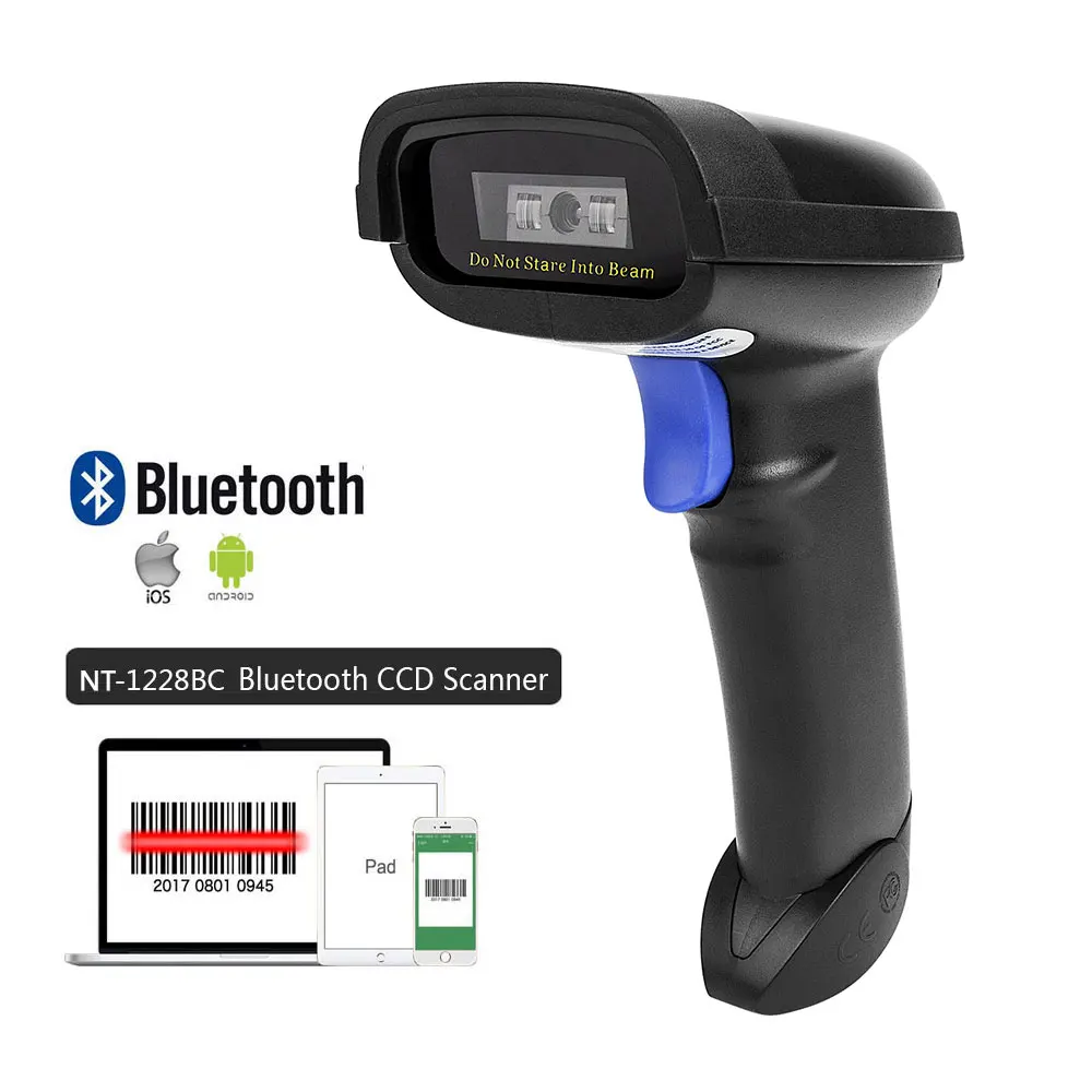 NETUM NT-1698W Handheld Wirelress Barcode Scanner UND NT-1228BL Bluetooth 1D/2D QR Bar Code Reader PDF417 für IOS Android IPAD