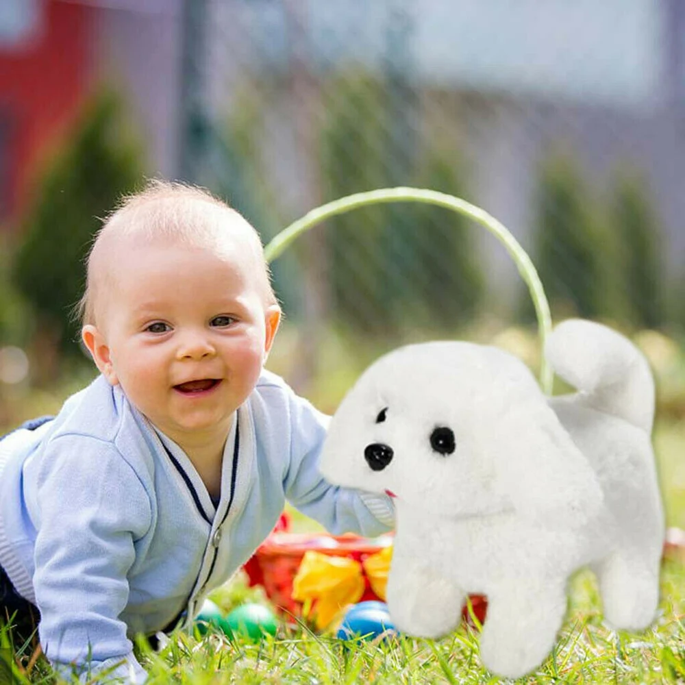 Juguete eléctrico realista para mascotas, juguete de peluche de simulación para perro, Robot Animal para caminar en movimiento con sonido, regalo educativo para niños, JAN88