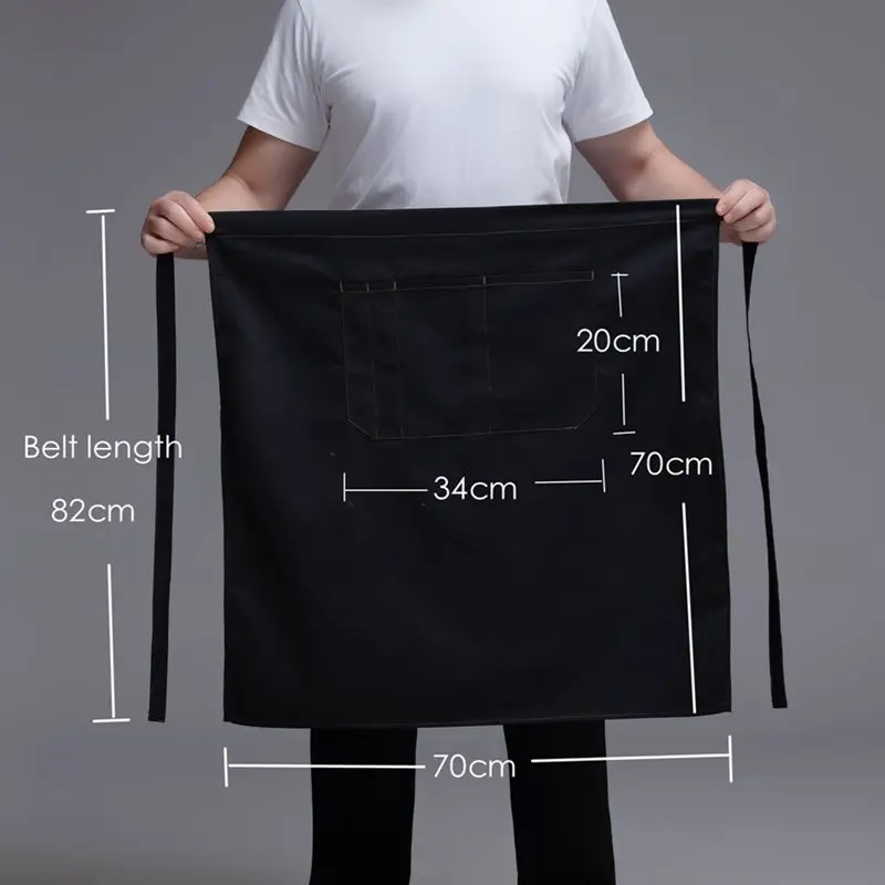 Kitchen Cooking Apron working meal half length Waist Apron catering chef hotel attendant uniform