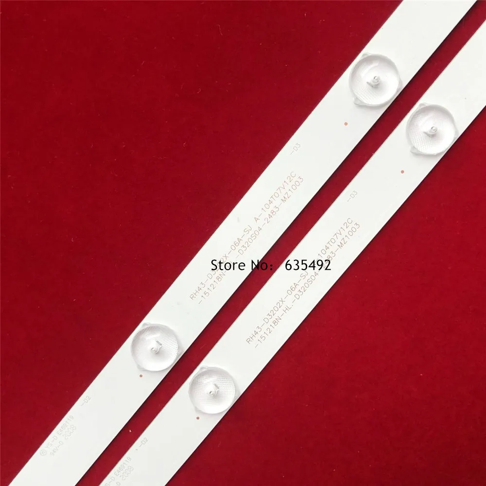 Tira de retroiluminação LED para LE-8822A M32D-1 CCCC02320D562V07 320L(320E9)2X6 CC02320D562V04 320E9 2X6