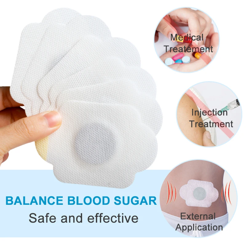 6/18/30Pcs Sumifun Diabetes Behandeling Patch Diabetische Bloedglucose Zorg Lagere Bloedsuikerspiegel Kruiden Medische Gezondheid Gips