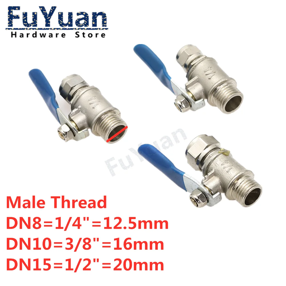 1pcs Ball Valve Copper Fittings 1/4\