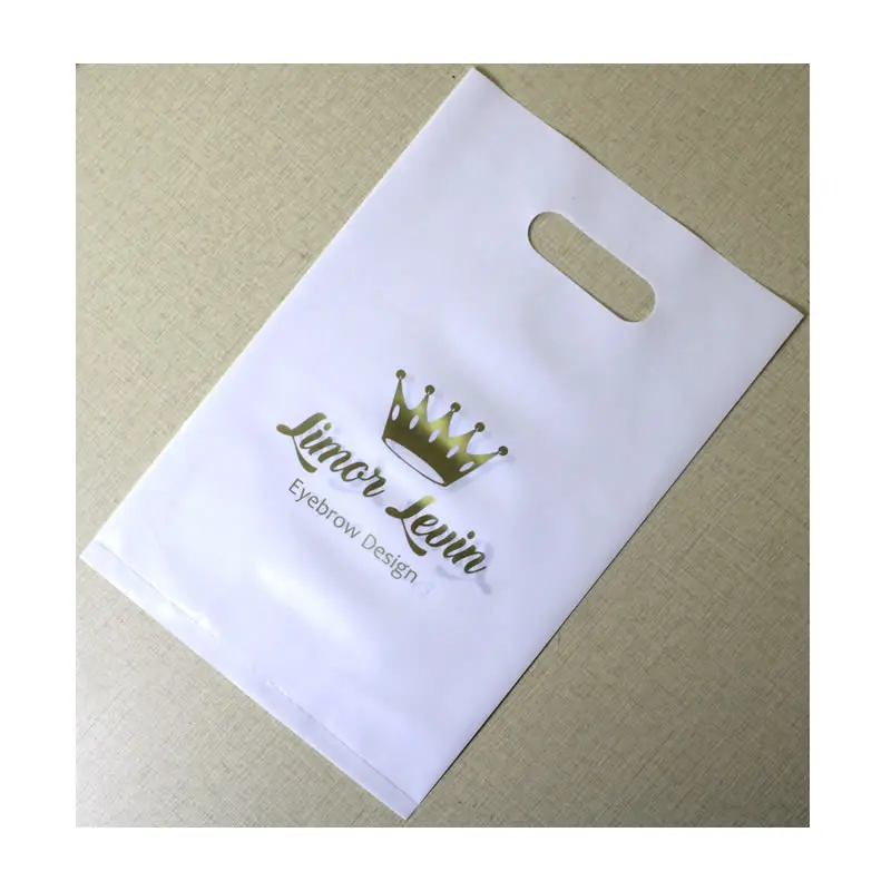 

Custom Printed Logo and Text on Shopping Gift, Platic Bags