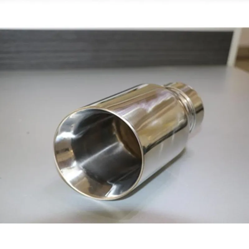 Newest Style   stainless steel universal exhaust system end pipe+car exhaust tip 1 piece