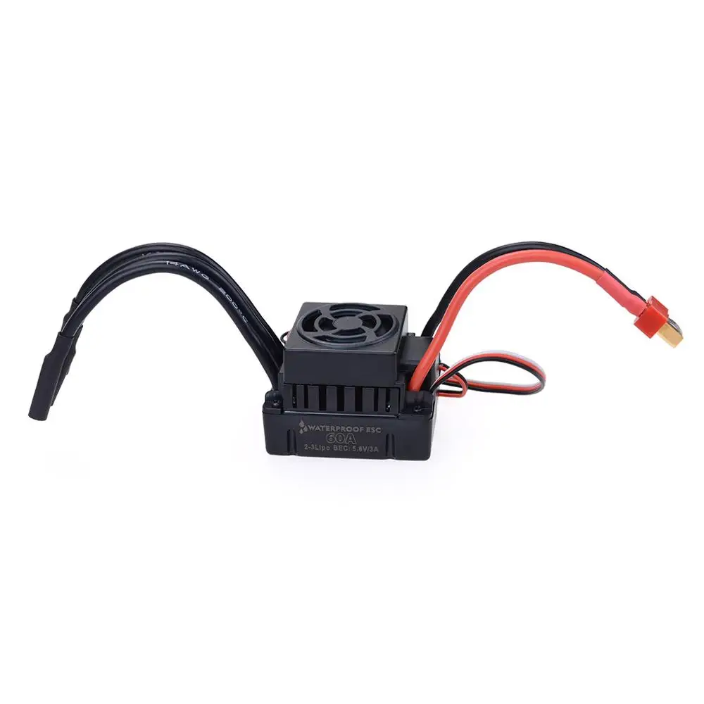 Surpass RC 3660 2600KV 3300KV Sensorless Brushless Motor combo with 60A ESC & LED Programming Card for 1/10 RC Truck Monster