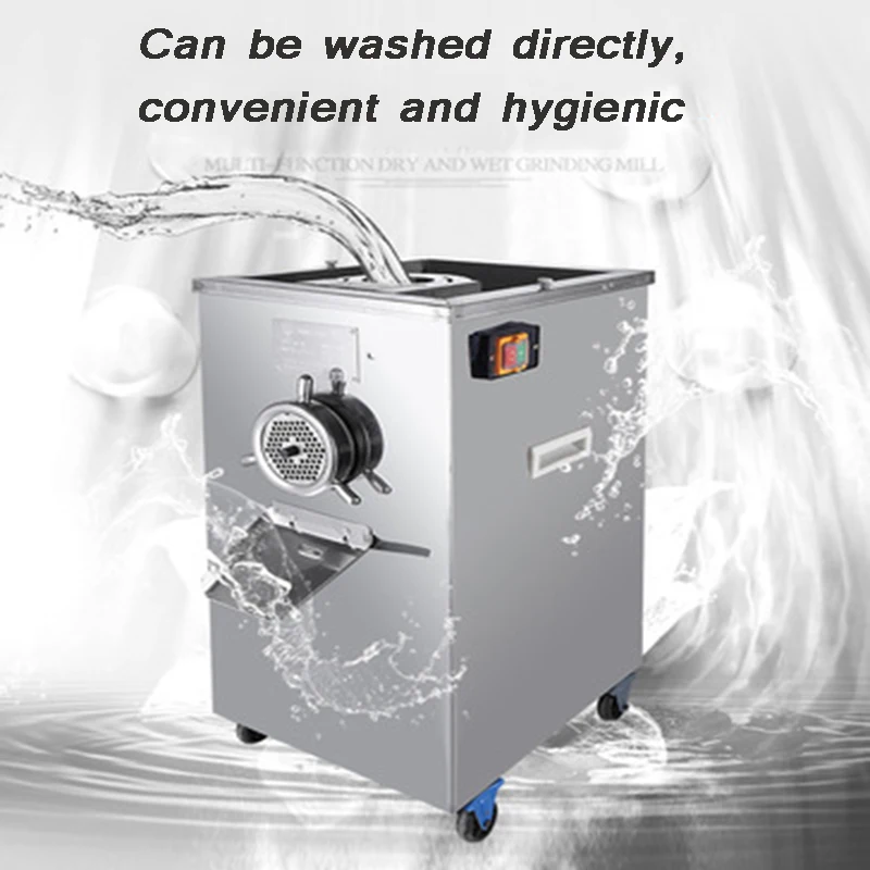 الفولاذ المقاوم للصدأ التجارية متعددة الوظائف مفرمة اللحم التلقائي سحق الأسماك المنزلية مفرمة لحم كهربائية كسارة الطعام