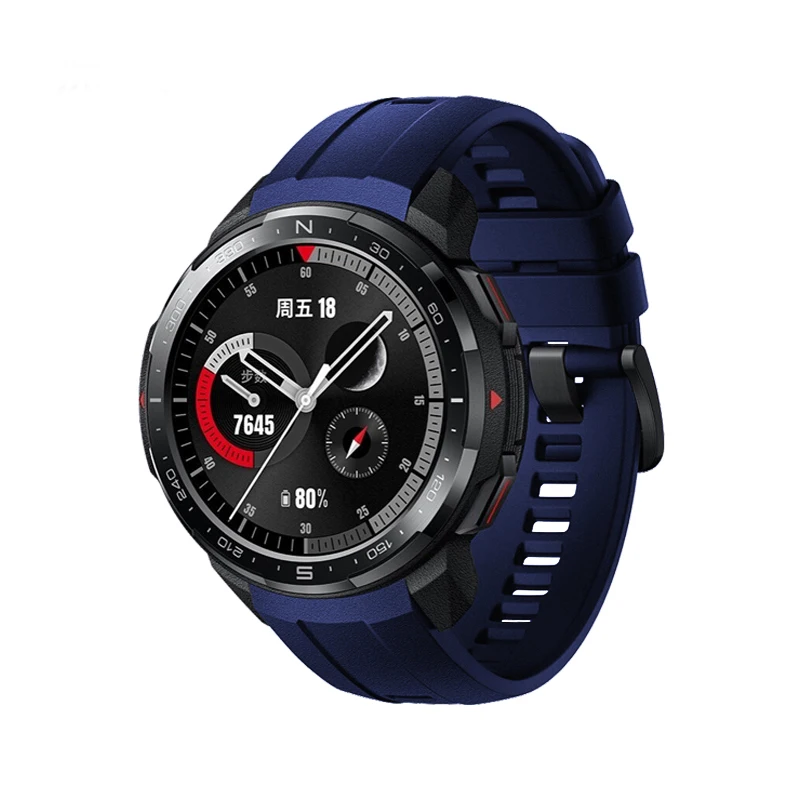 AKBNSTED-Correa de reloj deportivo para Huawei Honor GS Pro, repuesto de silicona suave, accesorios de pulsera