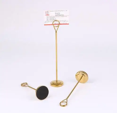 

Luxury Gold 6/8/12 inch Tall Stainless Steel Table Number Holders Wedding Party Decoration Name Number Card Stand