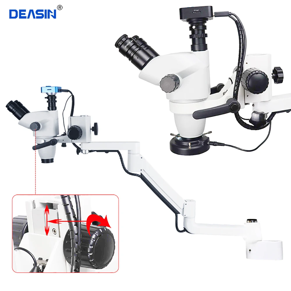 

Dental Equipment Microscope with Camera Continuous zoom for Optional Dental Equipment Chair Unit