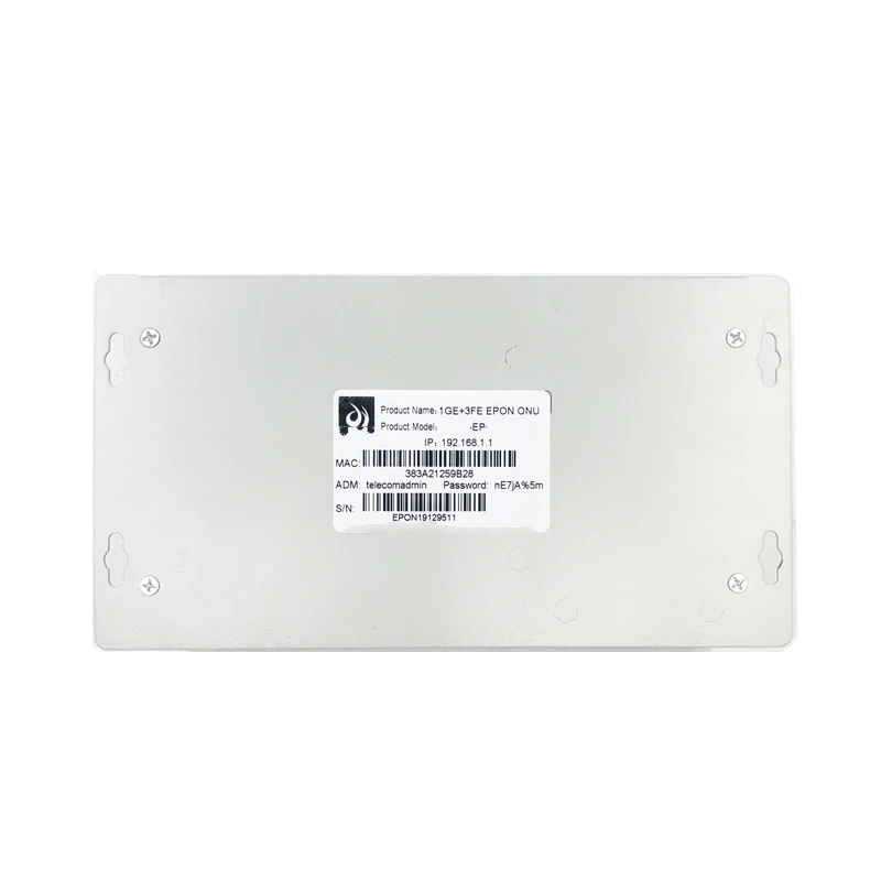 工業用金属 1GE + 3FE ONU EPON 1.25 グラム ONU FTTH ネットワーク onu 無線 lan モデムと 10/100/ 1000 メートル RJ45-40 〜 + 85 摂氏産業 ONU