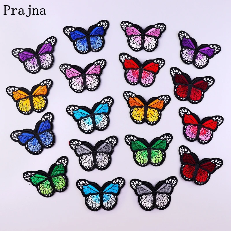 10 PCS Butterfly Embroidered Patches On Kids Clothes Applique Cartoon Iron On Patches For Clothing Hat Sweater Decorate DIY