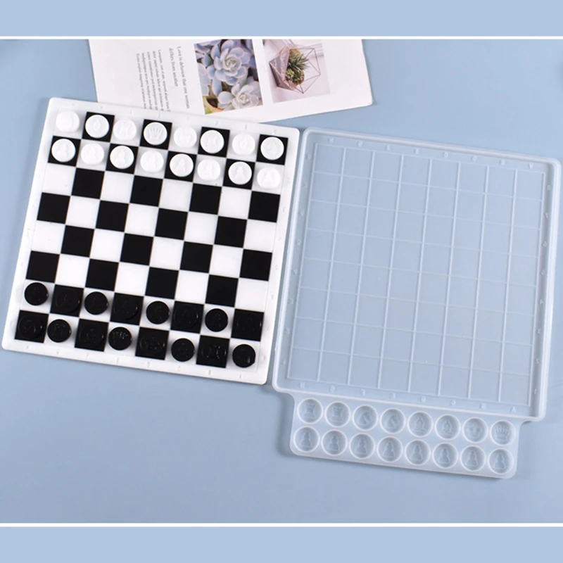 

Board Game International Chess Casting Silicone Mould DIY Crafts Making Tool Crystal Epoxy Resin Mold