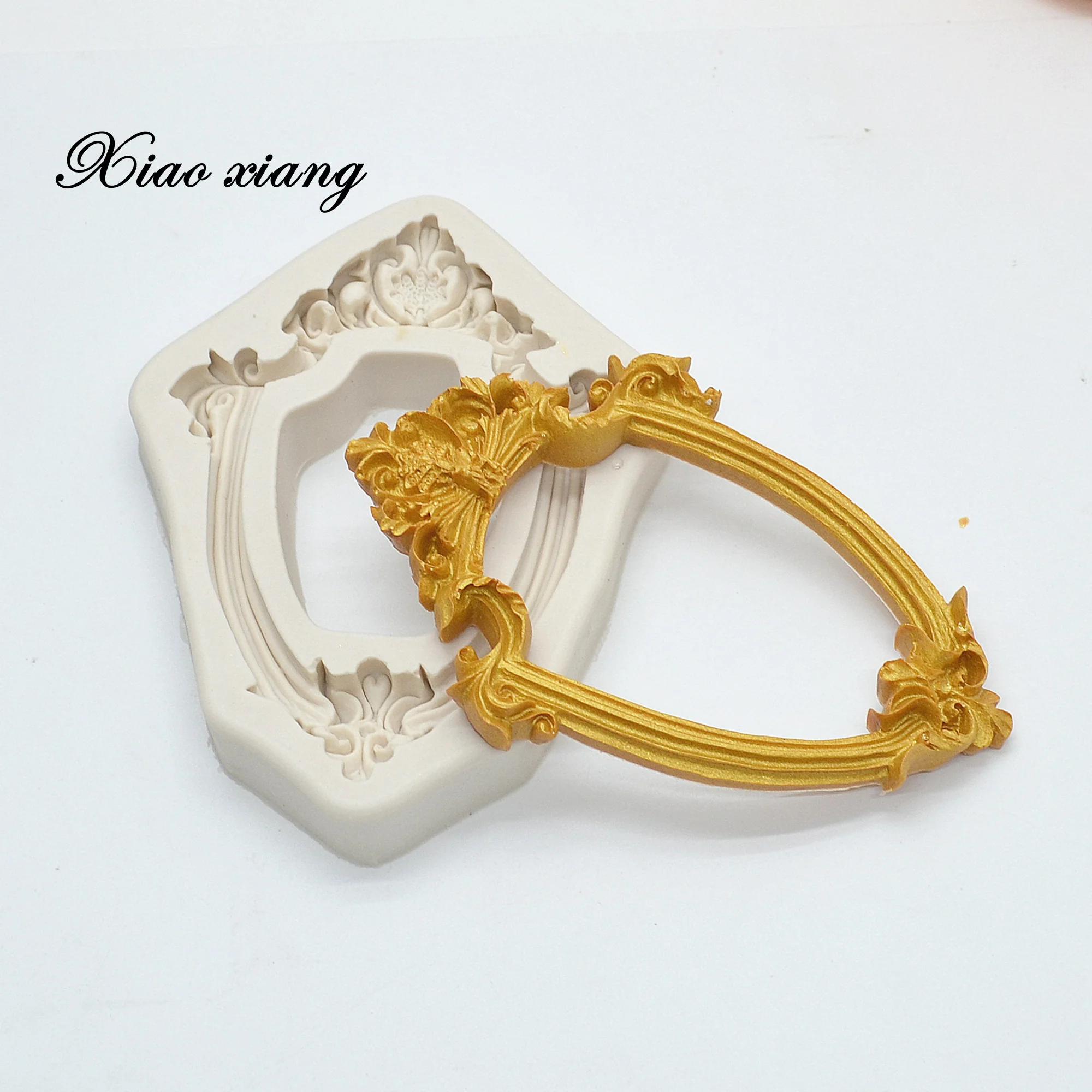 DIY Photo Silicone Molds Fondant Cake Decorating Tools Frame Cupcake Chocolate Wedding Cake Border Kitchen Baking Moulds