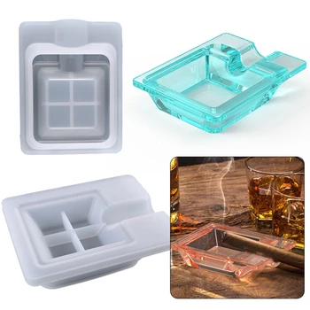 시가 재떨이 에폭시 수지 금형 수제 트레이 실리콘 금형 DIY 공예 홈 장식 주조 도구