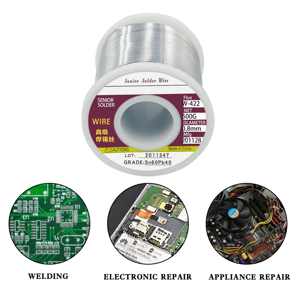 500g Tin Wire Melt Rosin Core Solder Soldering Wire Roll No-clean high quality for Electrical repair,IC repair