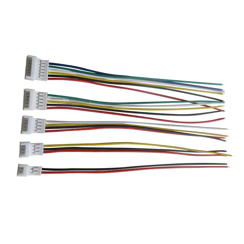 Connecteur de fil JST 1.25 mâle et femelle, longueur 10cm, pas 1.25mm, 2P 3P 4P 5P 6P, 10 paires