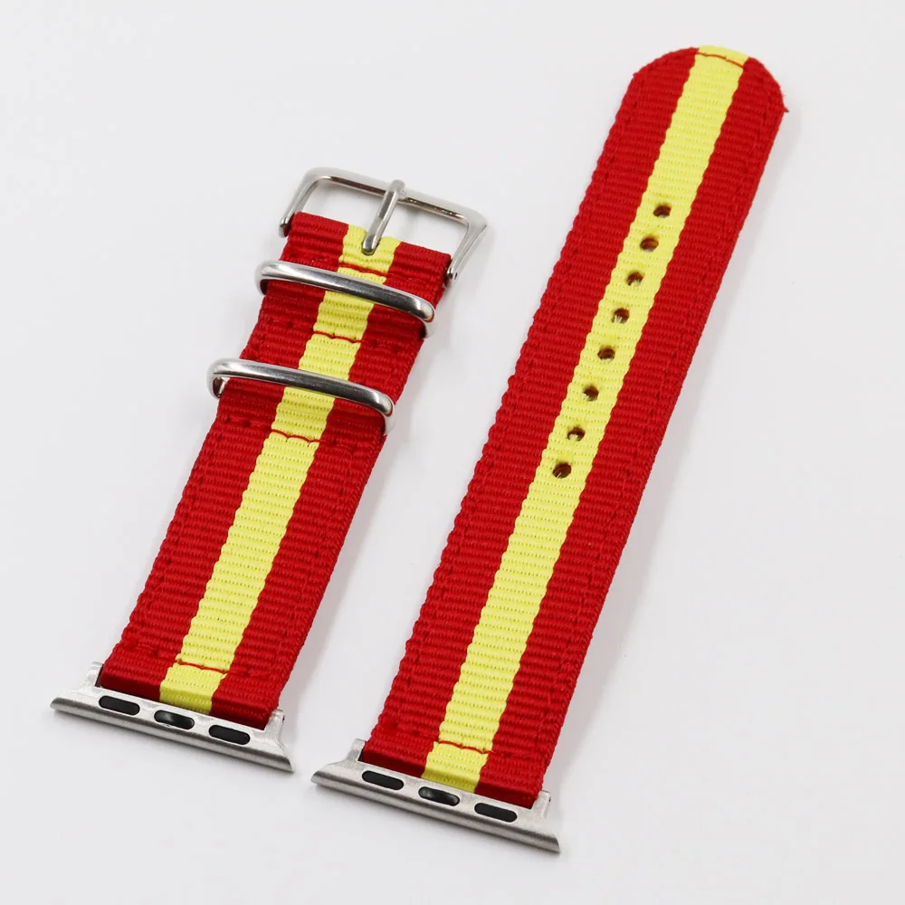 Nylon Strap For iWatch 4 3 2 1 Watchband 42mm 44mm for Apple Watch Band 38mm 40mm For Russian flag stripes Wrist Bracelet