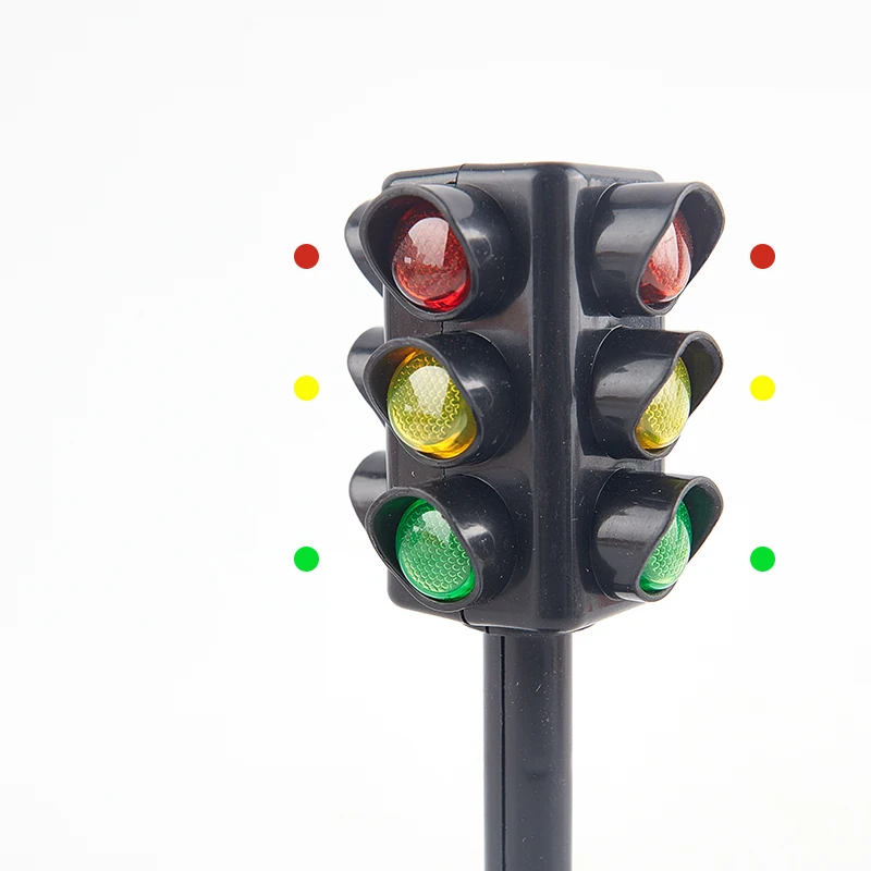 2PCS/Set Traffic Lights Toys Parking Lot Scene Models Toy Early Educational Learning 1/64 Toys for Kids  Toys Hobbies Model Toys