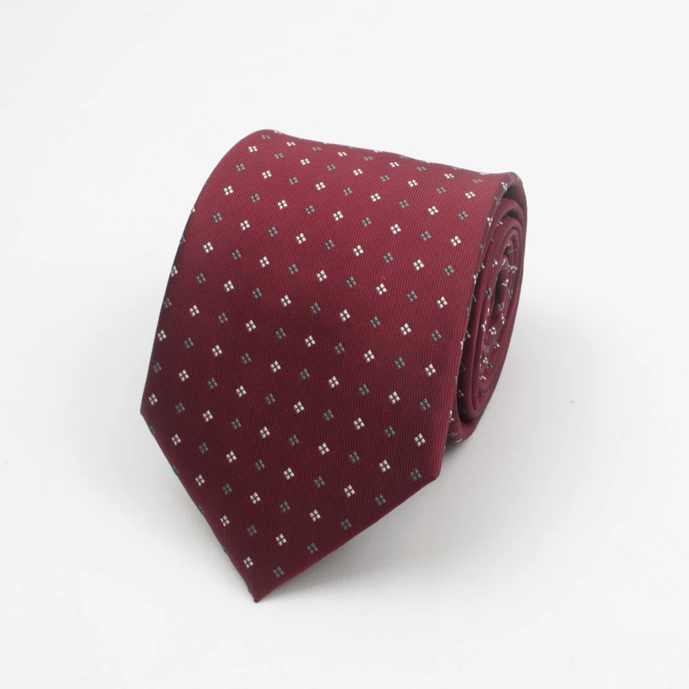 Corbata de punto a rayas para hombre, corbata de 8cm, ropa de fiesta clásica, corbatas, regalo de boda, accesorios formales de camisa azul y rojo