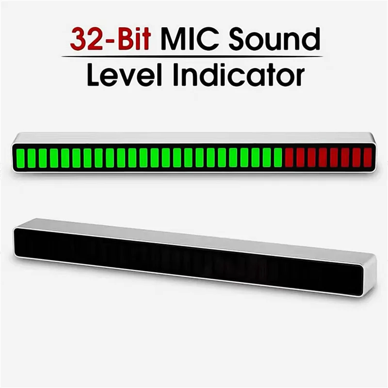 

LED Music Light Bar, 18 Color Modes Adjustable, Voice Control, 32-bit Arm Processor Tool