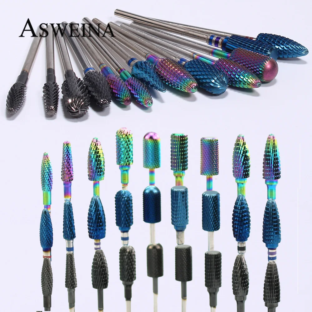 

Carbide Nail Drill Burr Rotary Frees Bit Nails Files Manicure Milling Cutter Bits For Electric Machine Accessories Tools