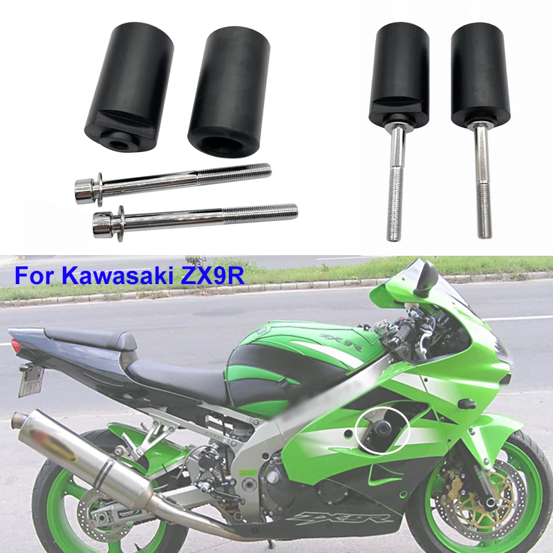 No Cut Frame Sliders Falling Crash Protector For Kawasaki ZX9R ZX9 R 2002-2003 02 03 Motorcycle Accessories Black