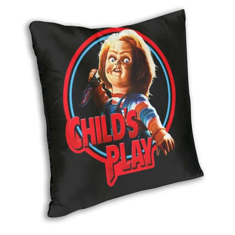 Child's Play Chucky Pillow Case Home Decor Horror Movie Cushions Throw Pillow for Living Room Double-sided Printing