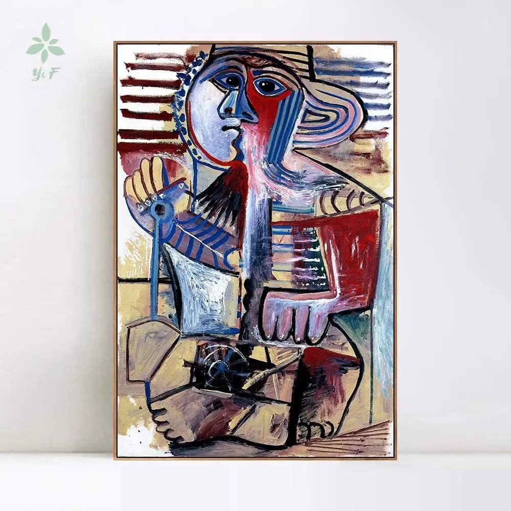 Canvas Print 1971 Enfant Personnage La Pelle By Pablo Picasso Wall Art Living Room Home Office Decorations