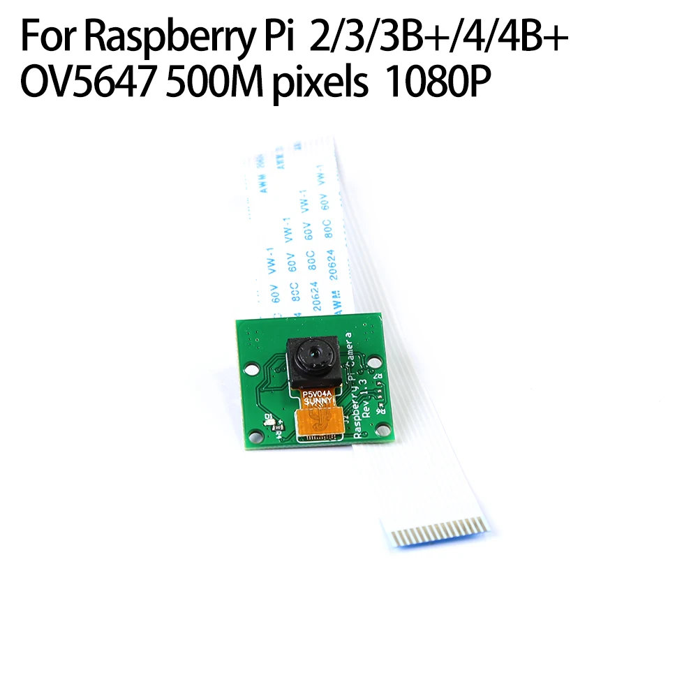 Cámara Raspberry Pi 4, módulo de cámara de 5MP, Webcam OV5647 + 15cm FFC, compatible con Raspberry Pi 4 Modelo B / 3B + / 3B