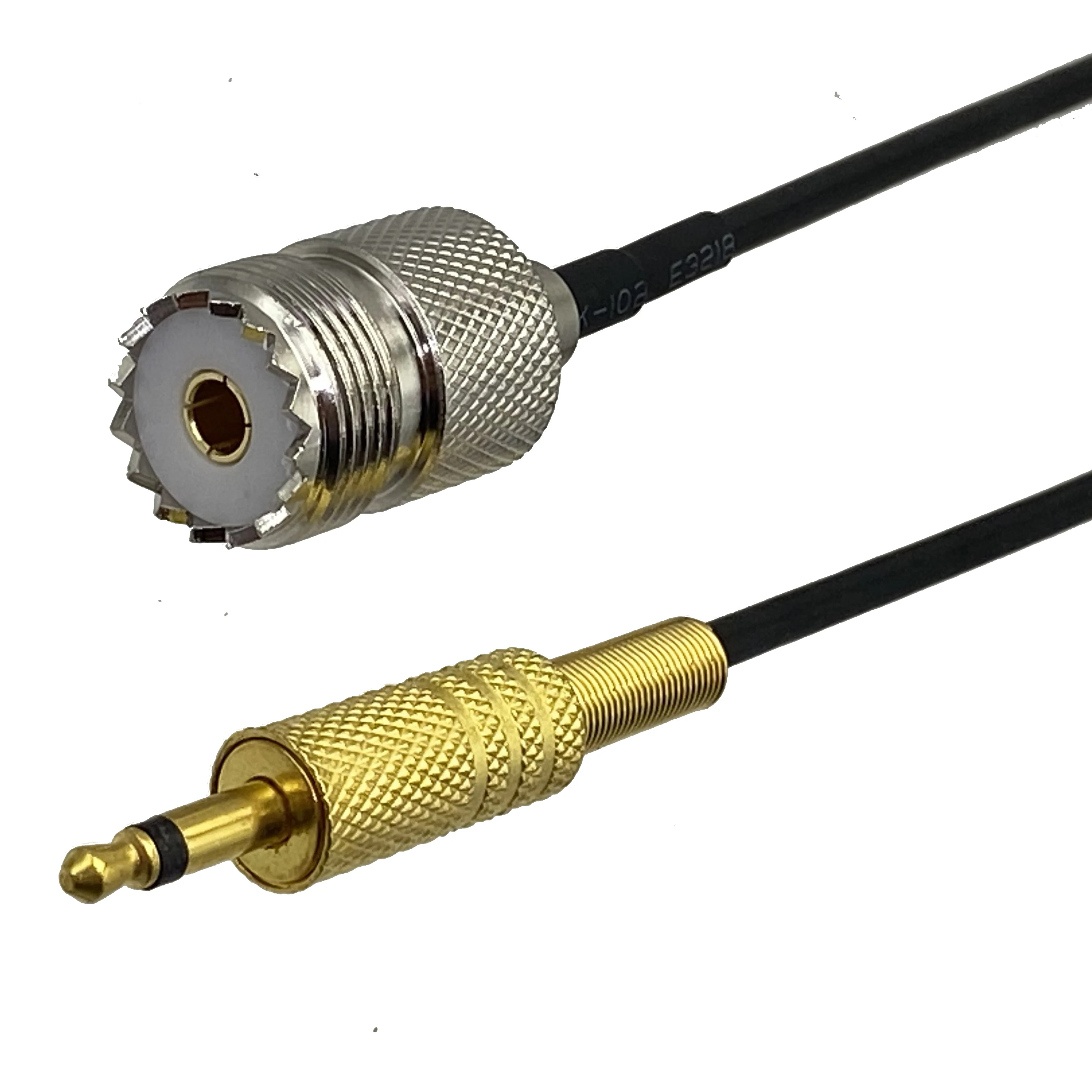 RG174 UHF SO239 Female Jack to 3.5mm 1/8