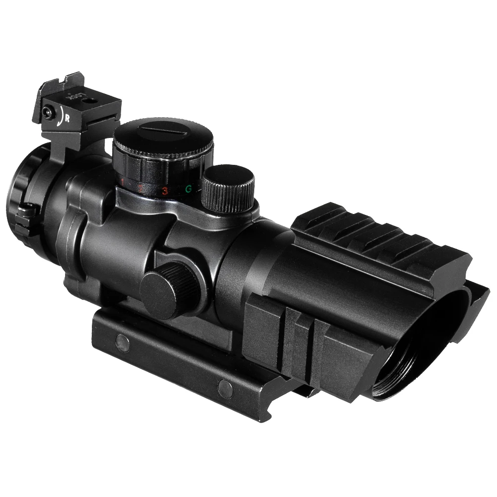 FIRE WOLF 4X32Tactical Red&Green Blue Threek Cross Illuminated Riflescopes Hunting Scope Optics Sight