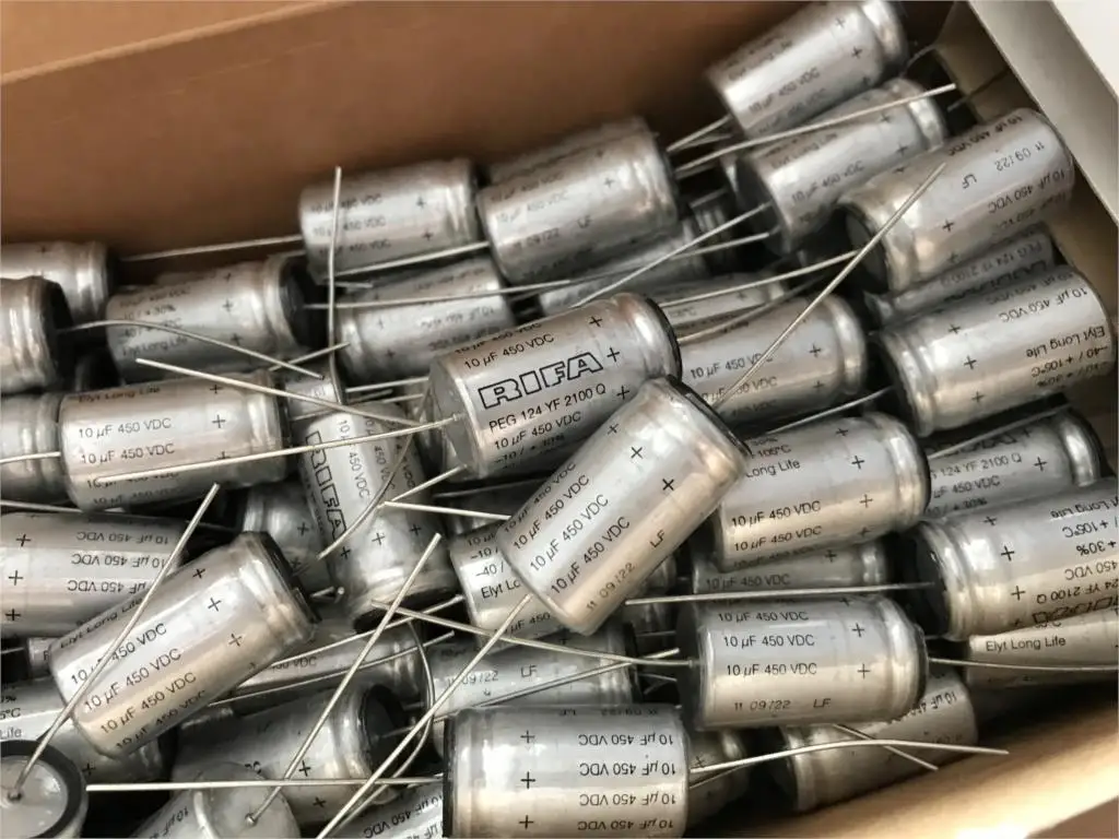 Capacitor de áudio série PEG RIFA, 10UF, 22UF, 33UF, 47UF, 180UF, 220UF, 330UF, 470UF, 1000UF, 450V, 40V, 63V, 16V, 1PC