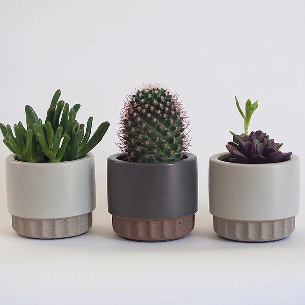 

Cement flowerpot mold Succulent plant creative simple pot mold silicone mold Cement concrete mold