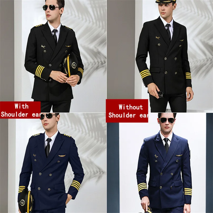 Aviation Captain Clothes Air Hostess Male Security Chief Executive Professional Suit Fashion Army Uniforms For Officers