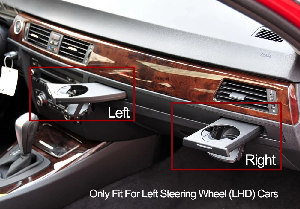 LHD Front Dashboard Left Right Drink Water Cup Holder For BMW 3 Series E90 E91 E92 E93 316 318 320 325 328i
