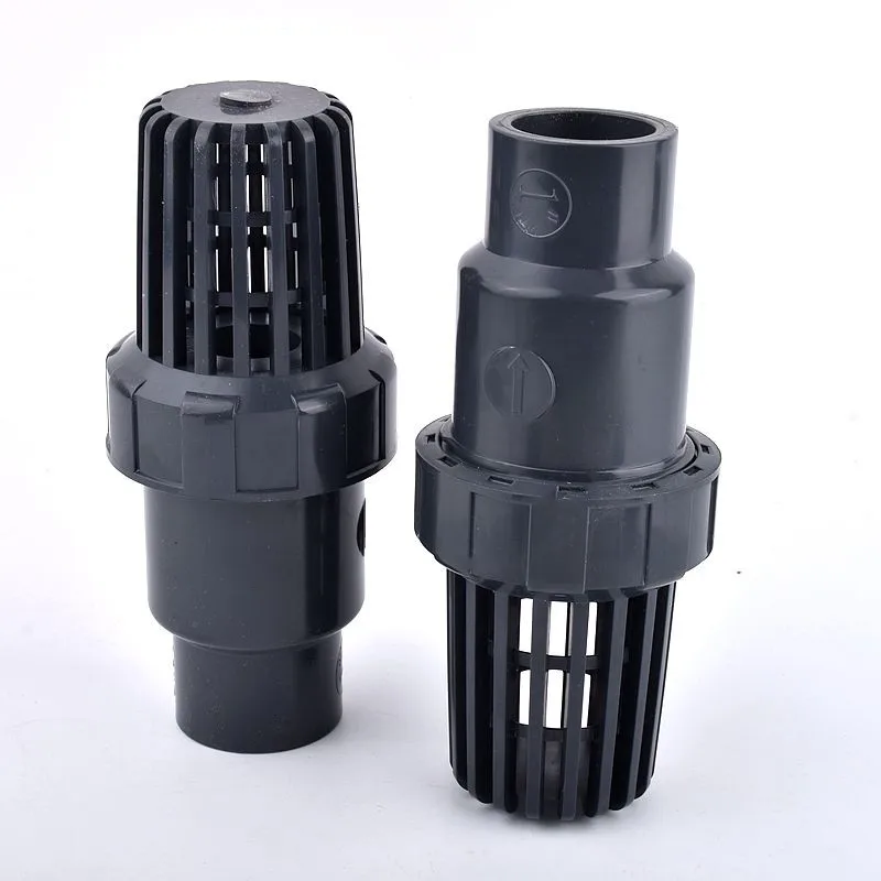 1PC I.D 20~63mm Piston Bottom Check Valve Water Pump Water Inlet Outlet UPVC Filter Aquarium Garden Home Watering Tube Fittings