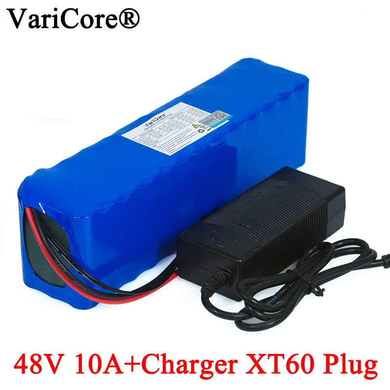 

VariCore E-bike battery 48v 10ah 18650 li-ion battery pack bike conversion kit 1000w XT60 plug + 54.6v 2A Charger