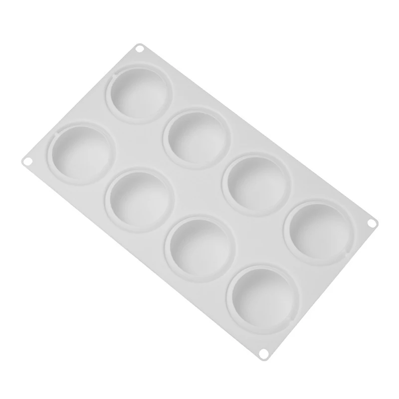 Stampo in Silicone a forma oblata stampo rotondo per Mousse per torta per teglia da forno per Dessert al cioccolato strumenti per decorare torte