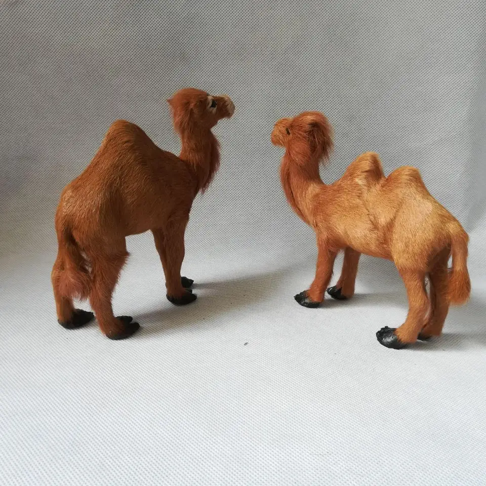 lifelike camel toy polyethylene&furs hard model handicraft Dromedary or Bactrian camel model b0769